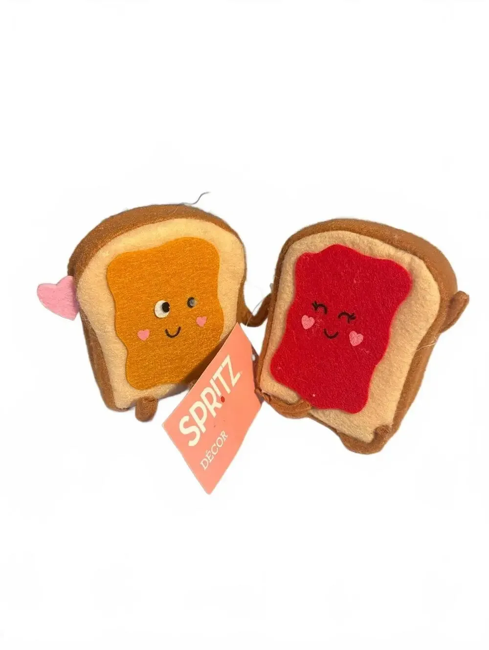 Spritz Décor Cute PB & Jelly Toast Plush Figurines